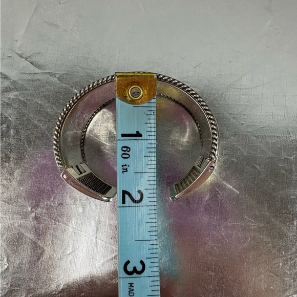 Brighton Leopard Print Crystal Wide Cuff Bracelet with Hinged Closure - Picture 12 of 15